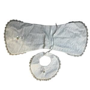 Baby's Christening Bib and Wrap